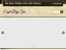 Tablet Screenshot of eagledayspa.com
